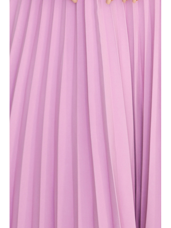 numoco Класическа рокля с колан и презрамки с къс ръкав - Numoco