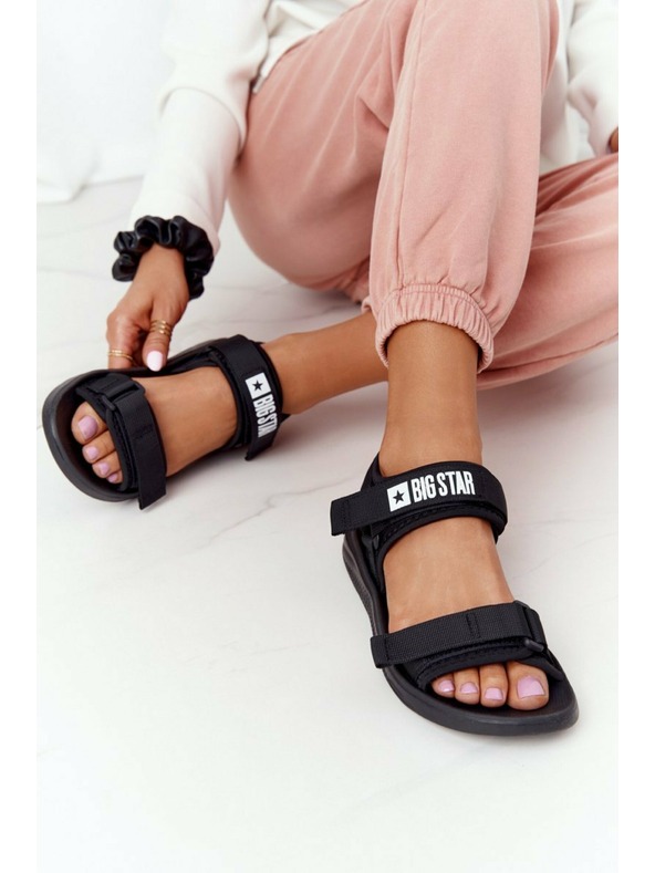 BIG STAR SHOES Дамски спортни сандали Big Star - черни