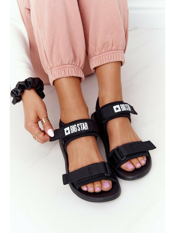 BIG STAR SHOES Дамски спортни сандали Big Star - черни