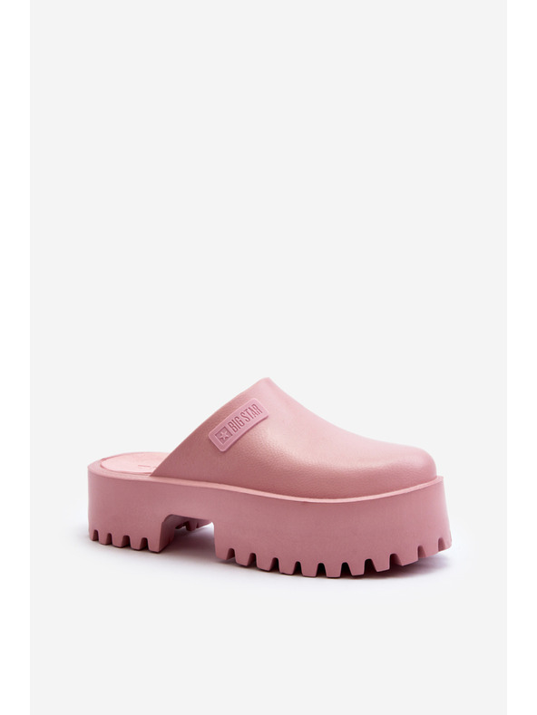 BIG STAR SHOES Дамски чехли с твърда подметка Big Star Розов