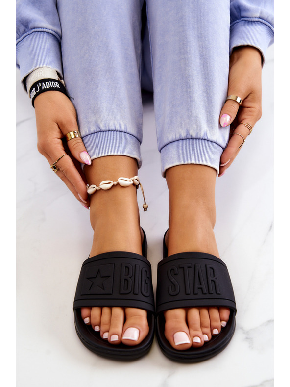 BIG STAR SHOES Дамски модни чехли Big Star - черни