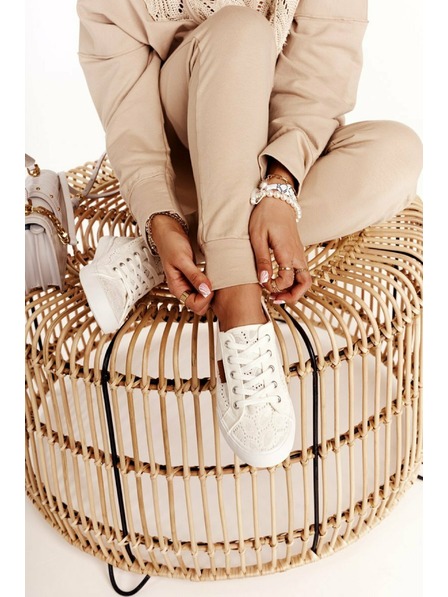 BIG STAR SHOES Дамски модни кецове Big Star - Бели