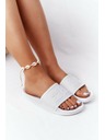 BIG STAR SHOES Дамски модни чехли Big Star - Бели