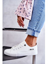 BIG STAR SHOES Дамски ниски кожени кецове Big Star - бели