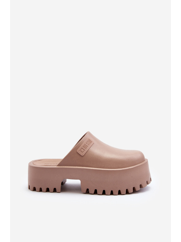 BIG STAR SHOES Дамски чехли с твърда подметка Big Star Бежов