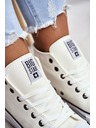 BIG STAR SHOES Дамски високи кецове Big Star - бели