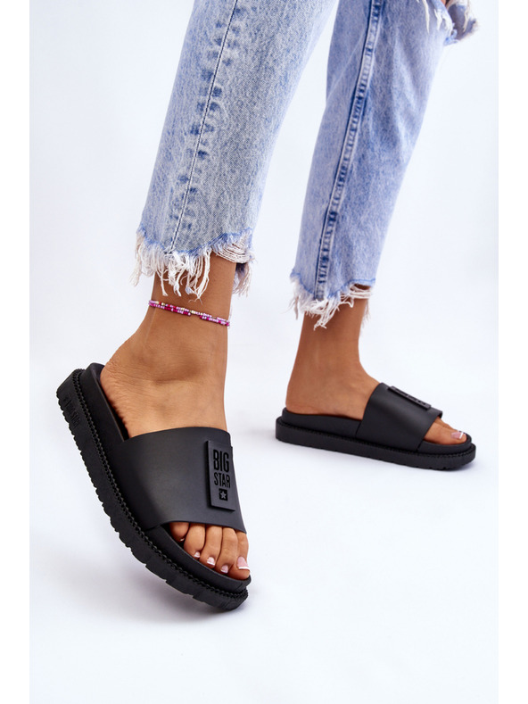 BIG STAR SHOES Дамски чехли с висока пета Big Star Черно