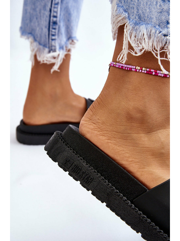 BIG STAR SHOES Дамски чехли с висока пета Big Star Черно