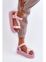BIG STAR SHOES Дамски сандали на платформа Big Star Pink