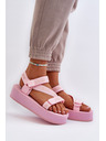 BIG STAR SHOES Дамски сандали на платформа Big Star Pink