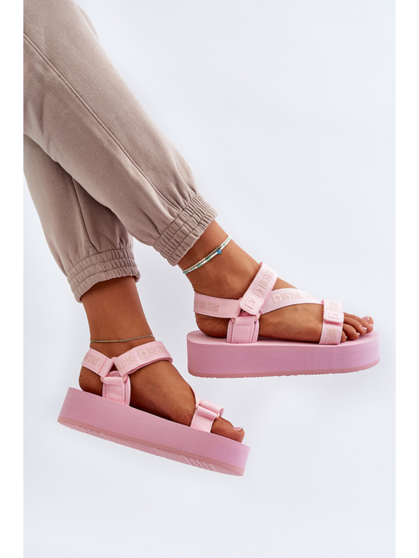 BIG STAR SHOES Дамски сандали на платформа Big Star Pink