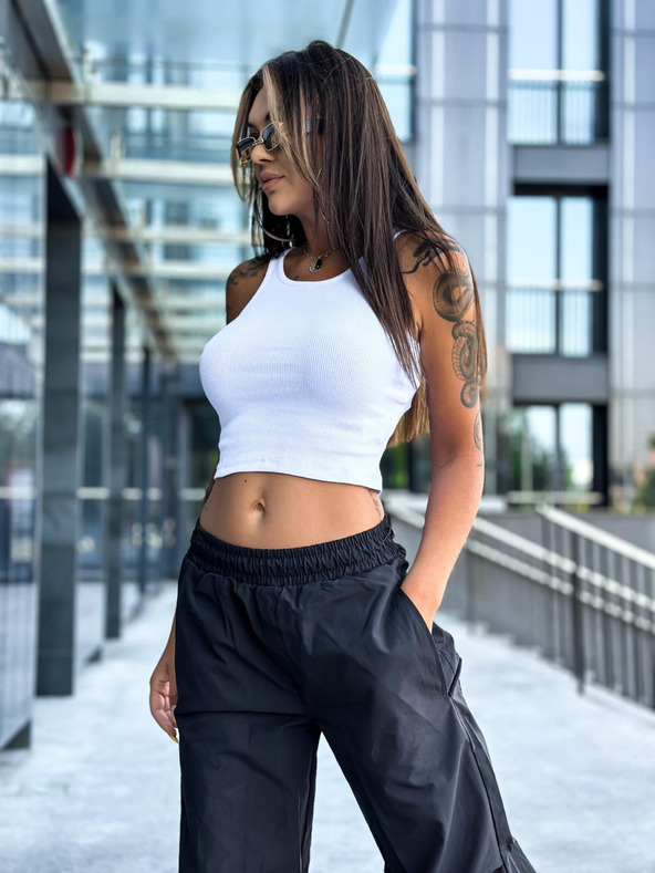 Edoti Дамска тениска без печат бяла EDOTI