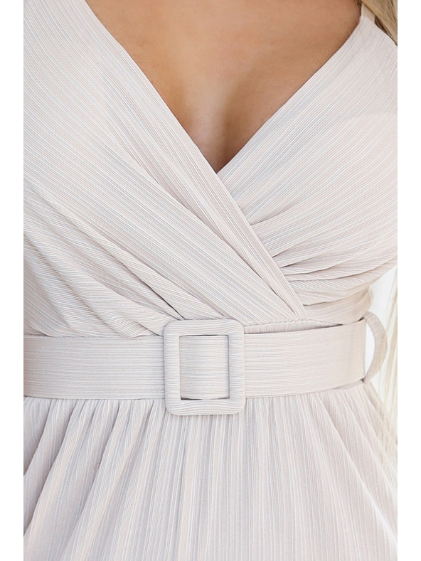 numoco Елегантен гащеризон с широки крачоли и колан Numoco