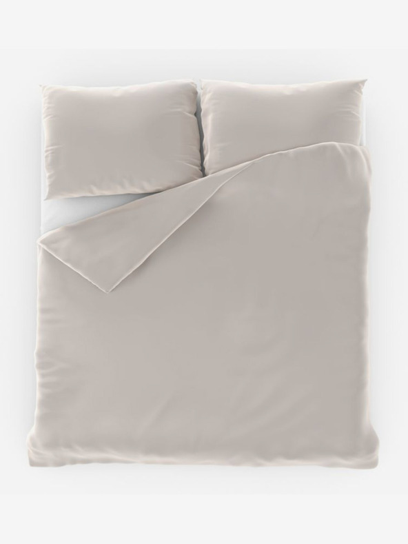 Kvalitex Класическо хотелско спално бельо ATLAS гладко 140x200,70x90cm бяло