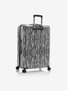 Heys Бяло-черен пътнически куфар с животински принт Heys EZ Fashion L Zebra
