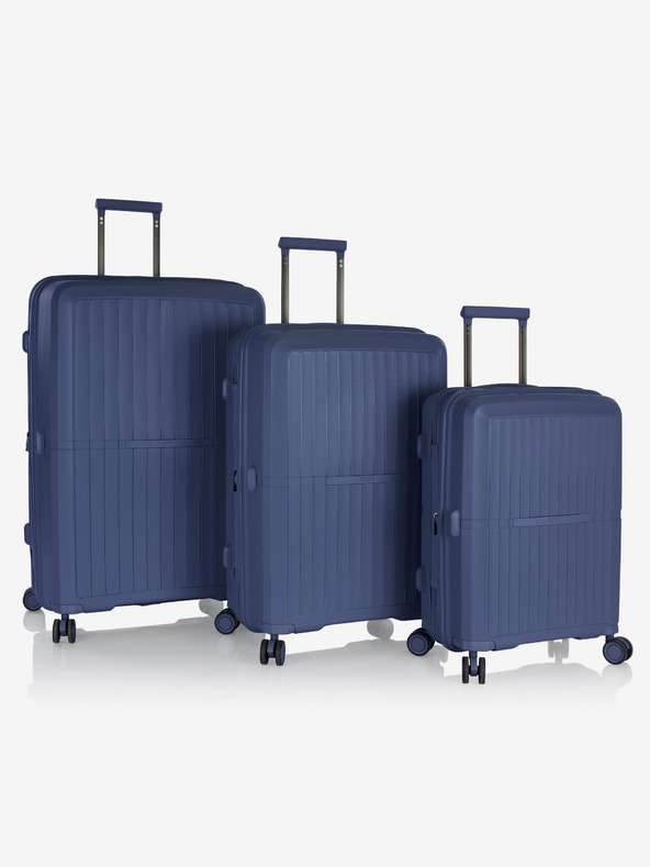 Heys Комплект от три пътни куфара в синьо Heys Airlite S,M,L Blue