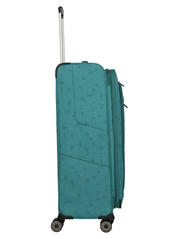 Travelite Пътен куфар Travelite Skaii 4w L Print Petrol