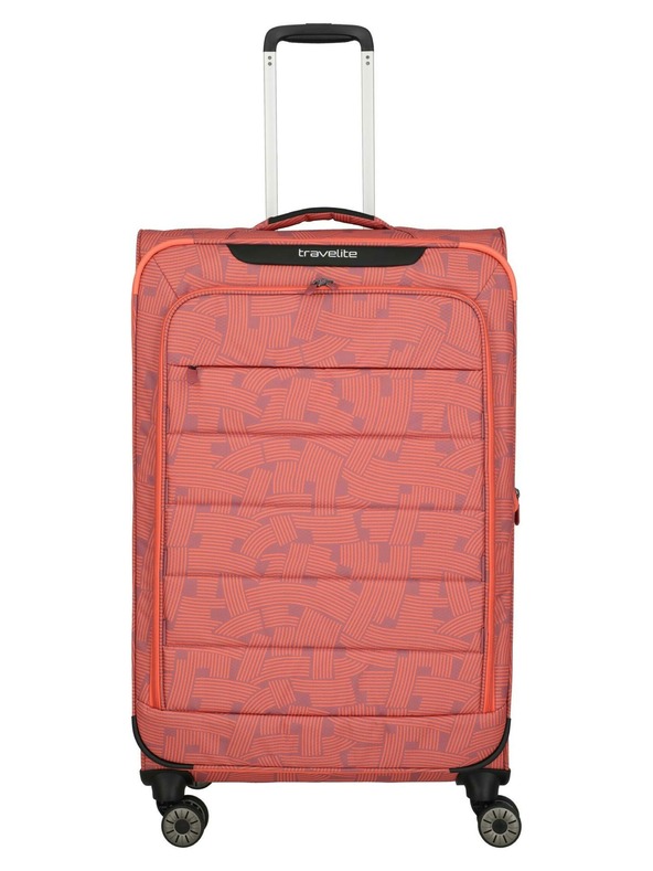 Travelite Пътен куфар Travelite Skaii 4w L Print Peach