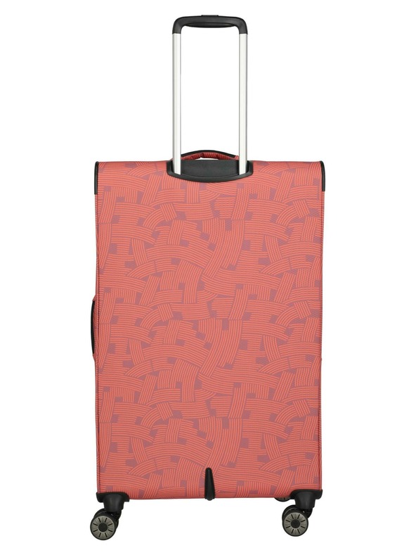 Travelite Пътен куфар Travelite Skaii 4w L Print Peach