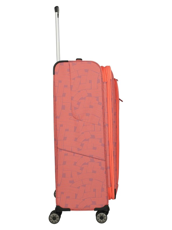 Travelite Пътен куфар Travelite Skaii 4w L Print Peach