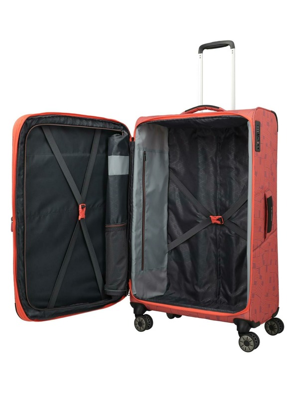 Travelite Пътен куфар Travelite Skaii 4w L Print Peach