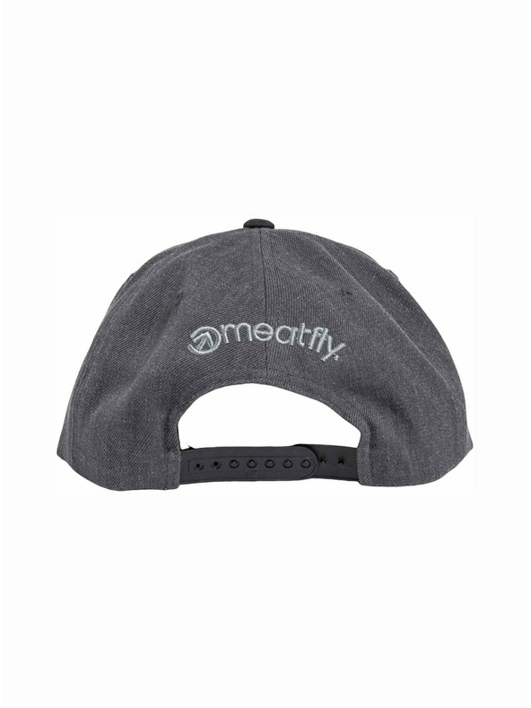 Meatfly Meatfly шапка с козирка Finester Snapback Dark Grey | Сив | Размер