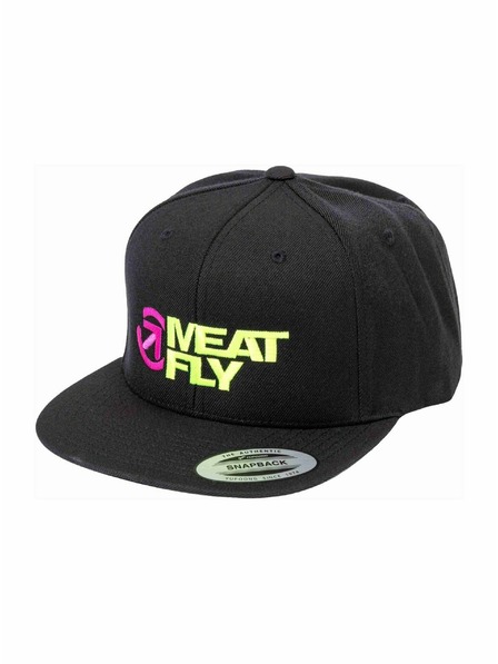 Meatfly Meatfly шапка с козирка Ness Snapback Lime / Black | Черен | Размер