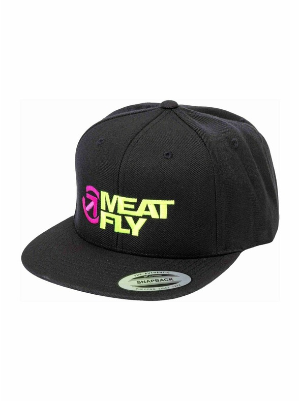 Meatfly Meatfly шапка с козирка Ness Snapback Lime / Black | Черен | Размер
