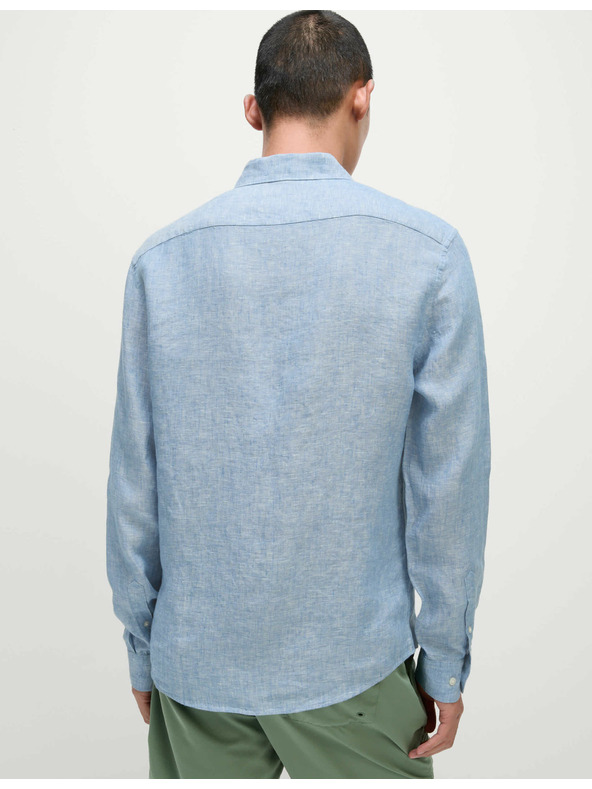 Marks & Spencer Риза от чист лен Marks & Spencer синя