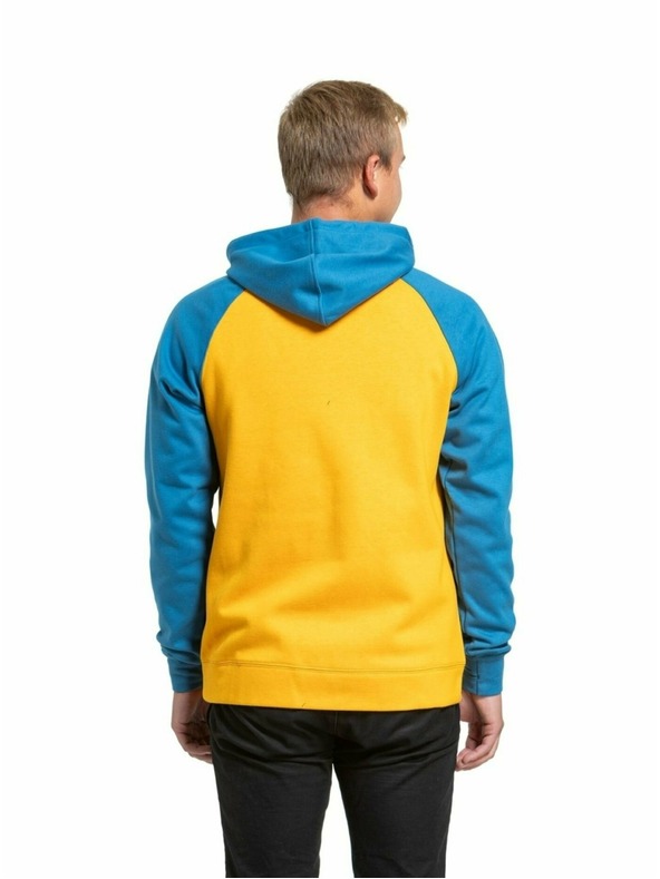 Meatfly Meatfly мъжки технически суитшърт Gravel Sunflower / Blue