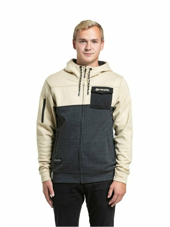 Meatfly Meatfly мъжки технически суитшърт Josh Sand / Black