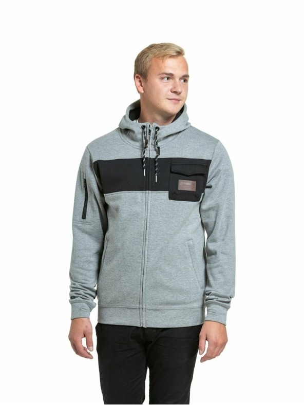 Meatfly Meatfly мъжки технически суитшърт Josh Grey Heather