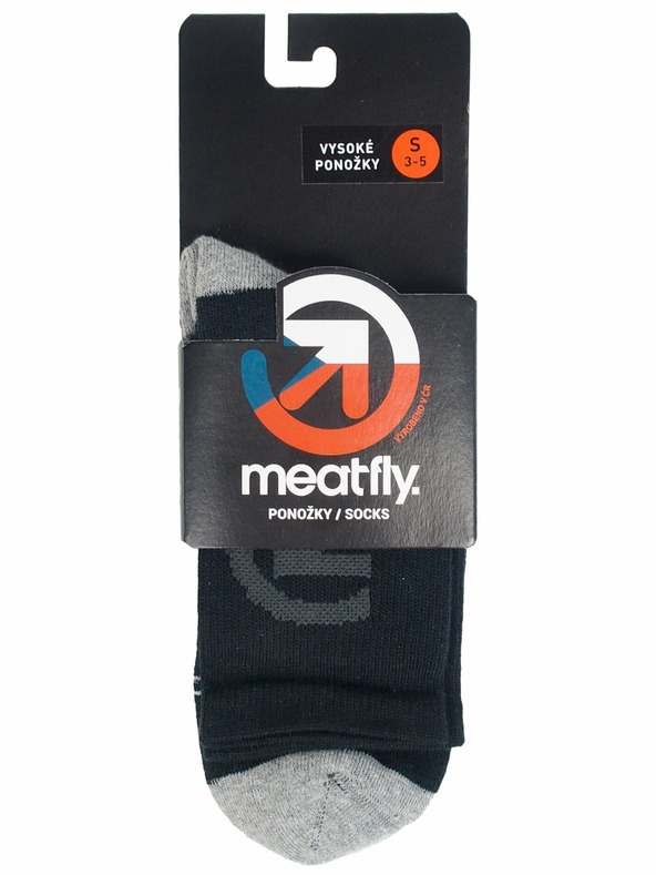 Meatfly Meatfly чорапи Long Bike Black | Черен | Размер