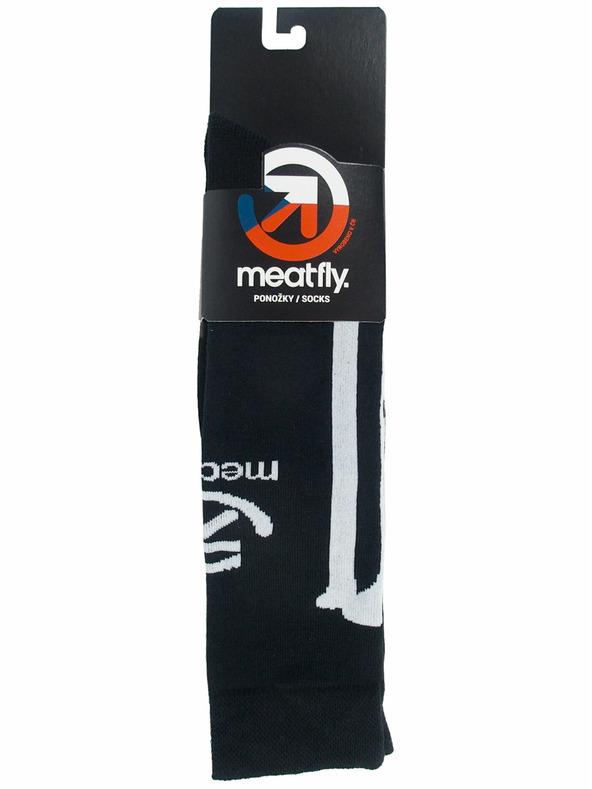 Meatfly Meatfly чорапи Bones Long Black | Бяла | Размер