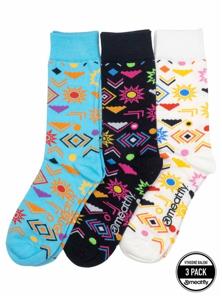 Meatfly Meatfly чорапи Lexy Triple Pack Aztec | Многоцветна | Размер