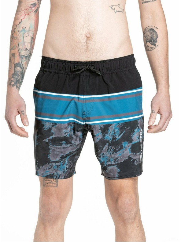 Meatfly Meatfly мъжки бански Keith Boardshorts 17" Mossy Petrol | Синя | Размер