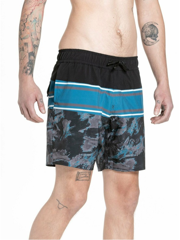 Meatfly Meatfly мъжки бански Keith Boardshorts 17" Mossy Petrol | Синя | Размер