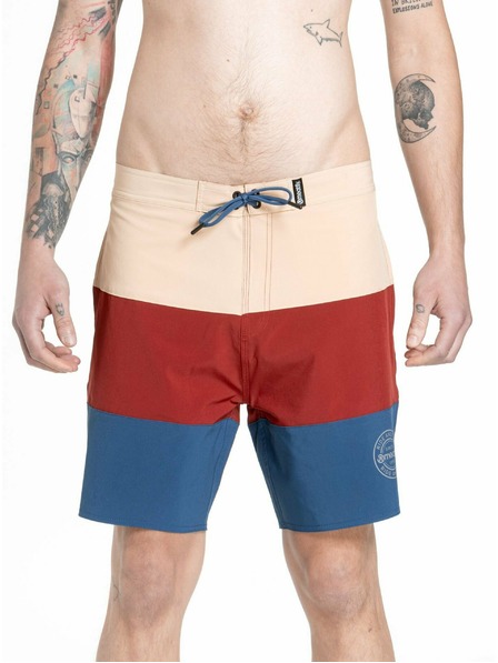 Meatfly Meatfly мъжки бански Ernie Boardshorts 19" Navy / Latte | Синя | Размер
