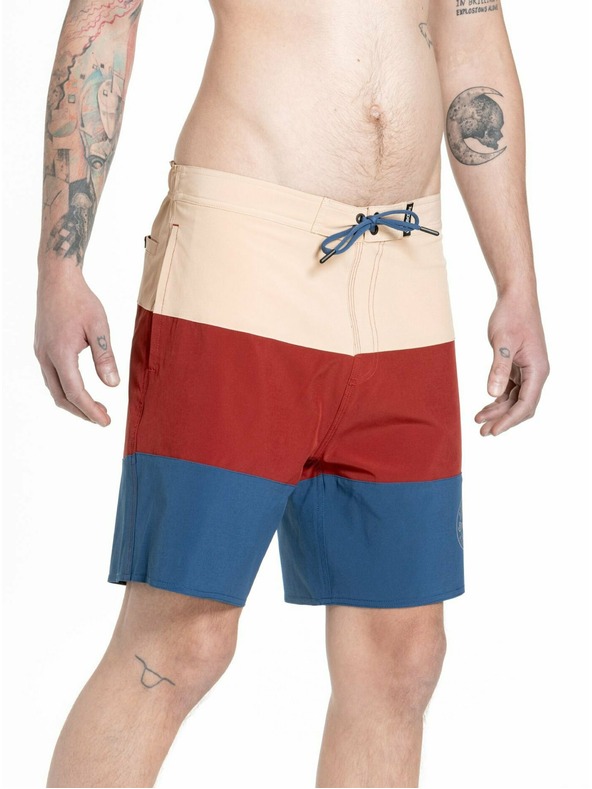 Meatfly Meatfly мъжки бански Ernie Boardshorts 19" Navy / Latte | Синя | Размер