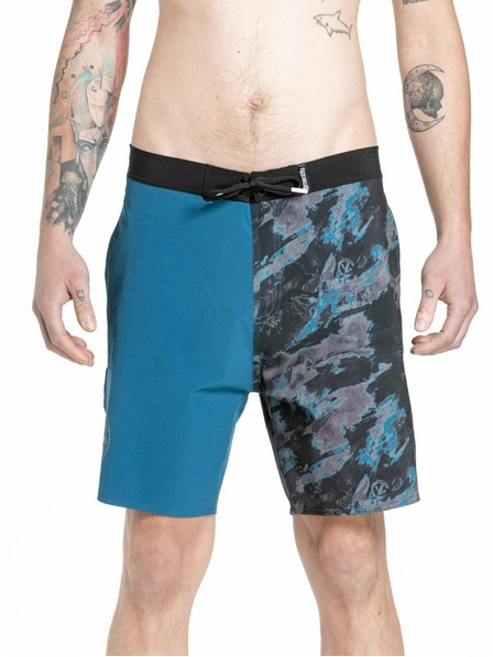 Meatfly Meatfly мъжки плувни шорти Ernie Boardshorts 19" Mossy Petrol | Синя | Размер