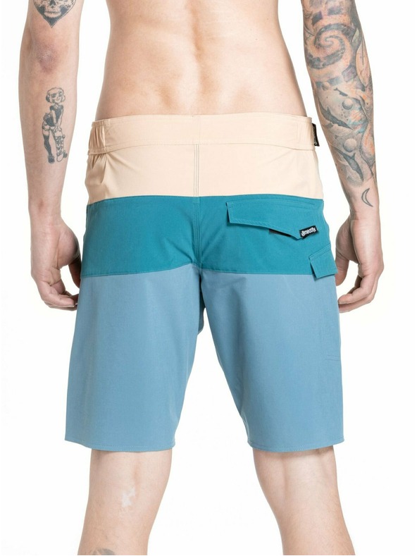 Meatfly Meatfly мъжки плувни шорти Mitch Boardshorts 21" Slate Blue / Latte | Синя | Размер