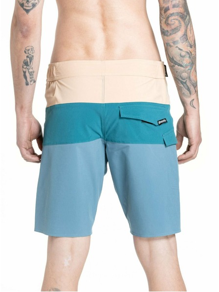 Meatfly Meatfly мъжки плувни шорти Mitch Boardshorts 21" Slate Blue / Latte | Синя | Размер
