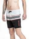 Meatfly Meatfly мъжки плувни шорти Keith Boardshorts 17" Light Grey / Red Orange | Сива | Размер