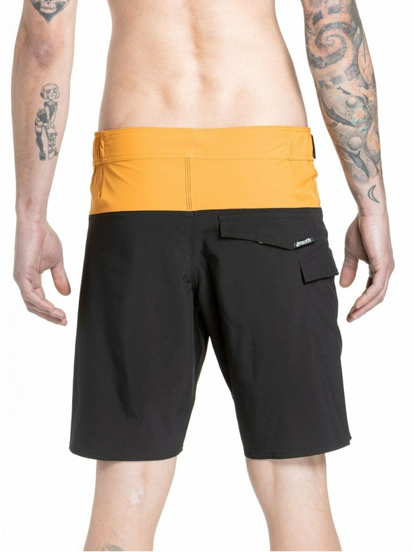 Meatfly Meatfly мъжки плувни шорти Mitch Boardshorts 21" Yellow / Black | Жълта | Размер