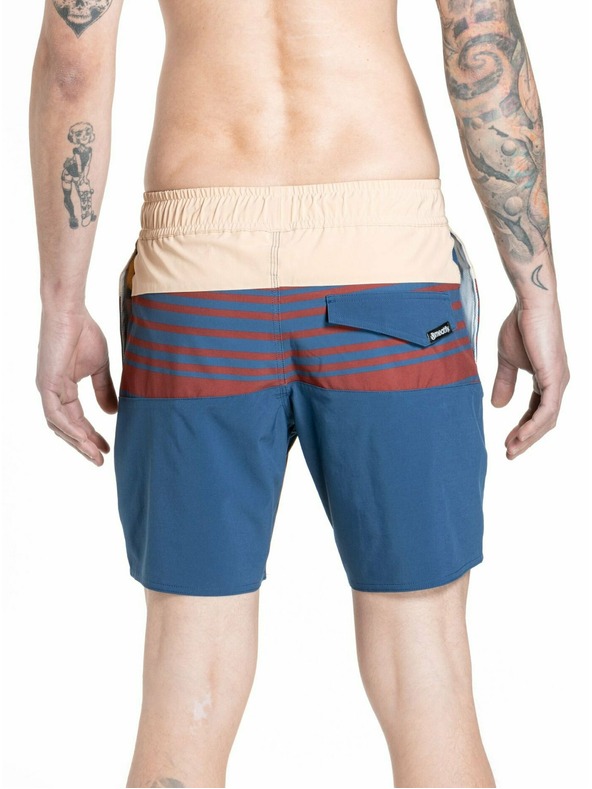 Meatfly Meatfly мъжки плувни шорти Keith Boardshorts 17" Navy / Latte | Синя | Размер
