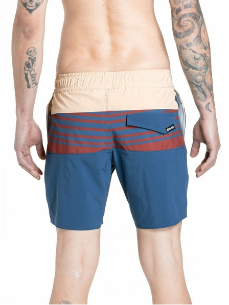 Meatfly Meatfly мъжки плувни шорти Keith Boardshorts 17" Navy / Latte | Синя | Размер