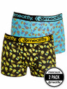 Meatfly Meatfly мъжки боксерки Balboa Boxershorts Double Pack Pineapple | Черна | Размер