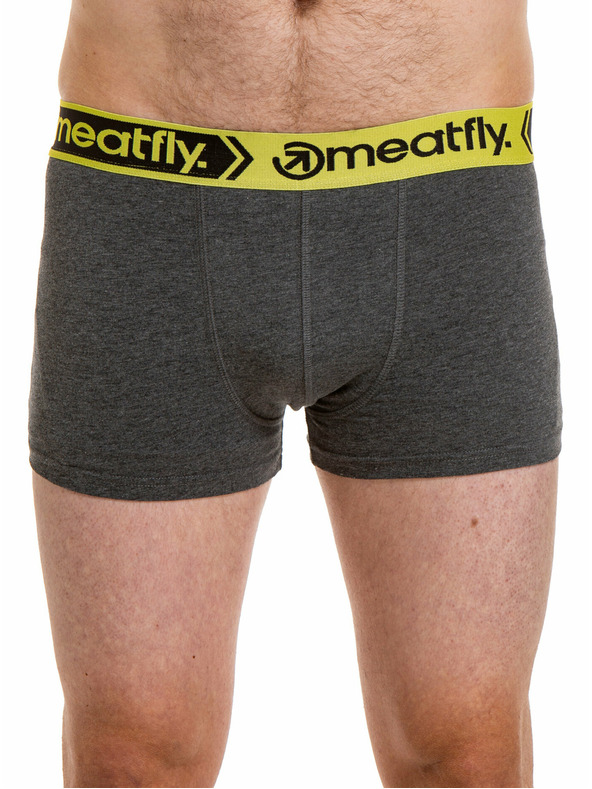 Meatfly Meatfly мъжки боксерки Balboa Boxershorts Double Pack Grey Heather/Black | Черна | Размер