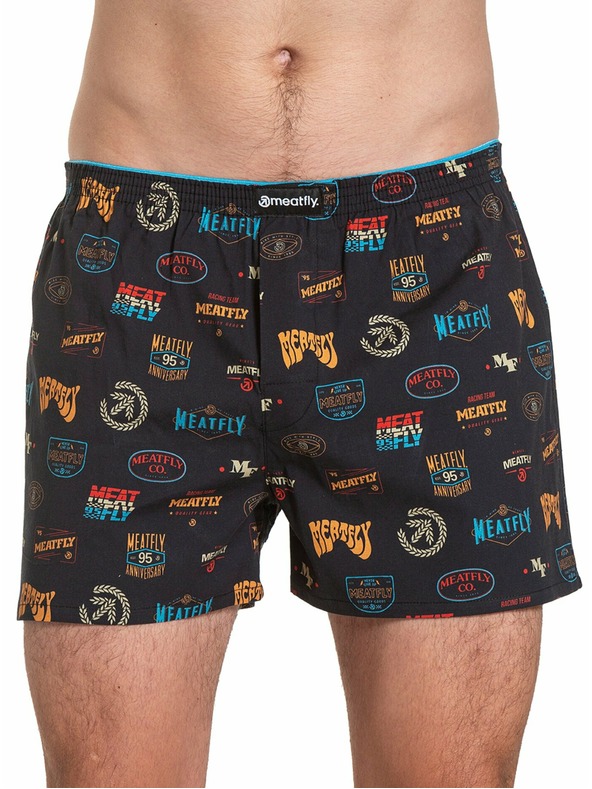 Meatfly Meatfly мъжки слипове Agostino Badges Gift Pack | Черна | Размер