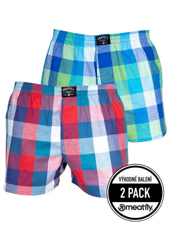 Meatfly Meatfly мъжки боксерки Doug Navy Red / Green | Червена | Размер